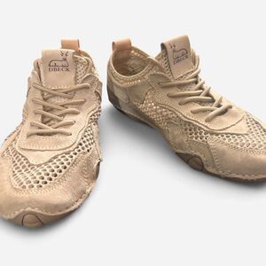 Unbranded Women's Tan and Cream Trainers